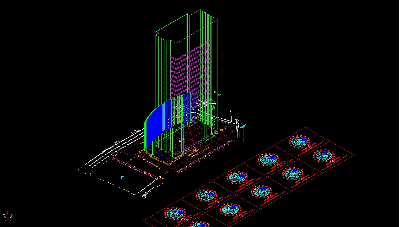 某大学の新築プロジェクト(天空率 適合建物)