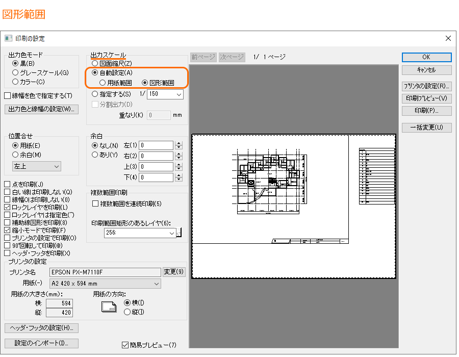 図形範囲